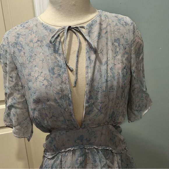 Stevie May Iris Tiered Midi Floral Dress Size Medium - Picture 9 of 13